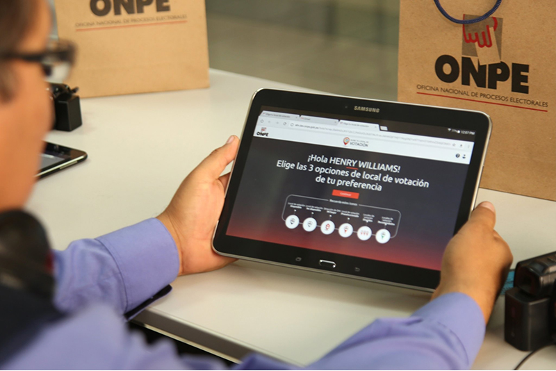 ONPE anuncia aplicativo que permitirá elegir local de votación más cerca a tu casa