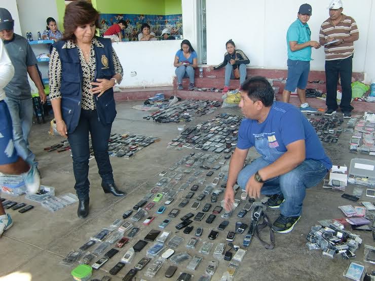 Más de mil celulares son incautados en “La Cachina” por el Ministerio Público de Lambayeque