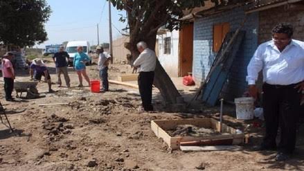 Construyen piletas en dos asentamientos humanos de José Leonardo Ortiz