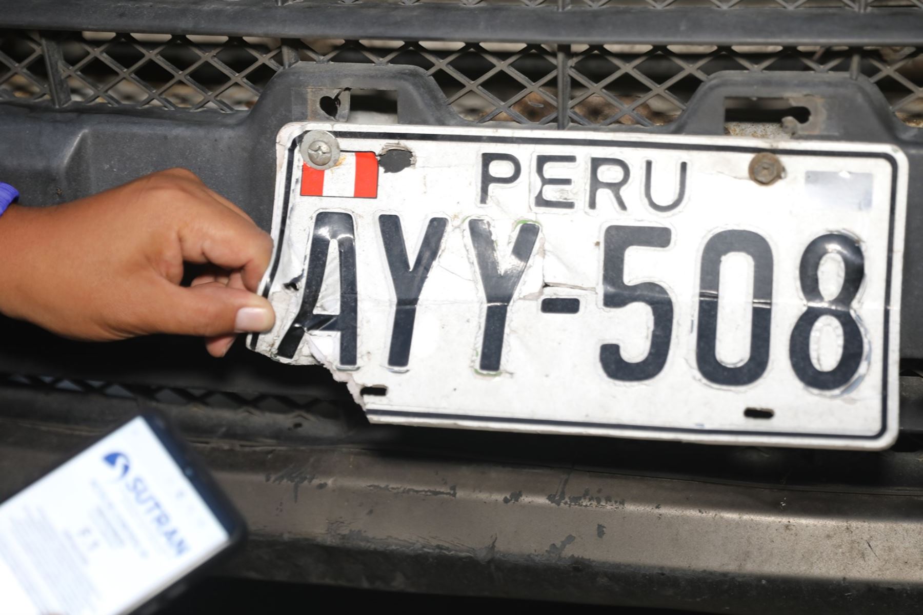 Detectan 101 placas falsas durante intervenciones ejecutadas en lo que va del 2025