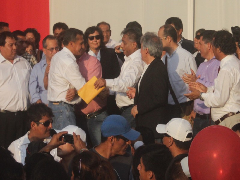  Alcalde presentó a Humala pedido de financiamiento para obras y maquinaria en Chiclayo