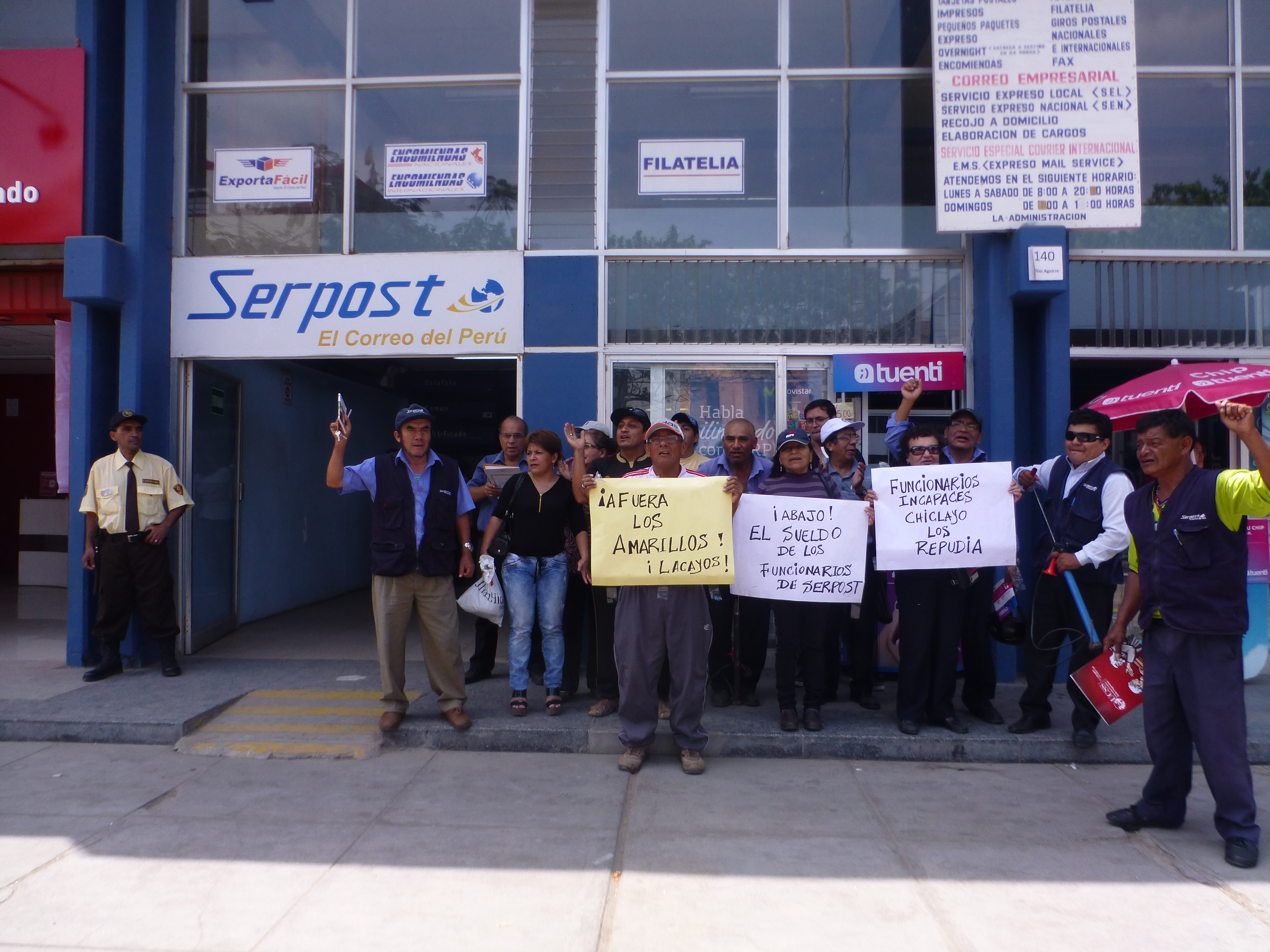 Serpost restringe servicio por huelga de trabajadores en Lambayeque 