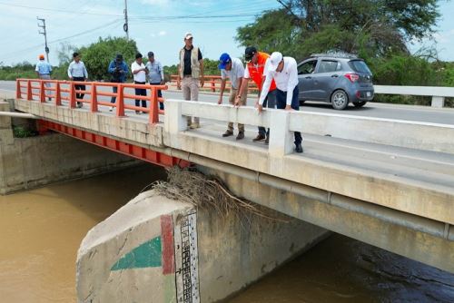 Lambayeque: supervisan obras de prevención en río La Leche al aumentar caudal por lluvias