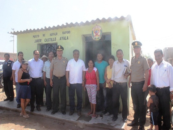 Construirán puesto de auxilio rápido en poblado “Fanny Abanto”