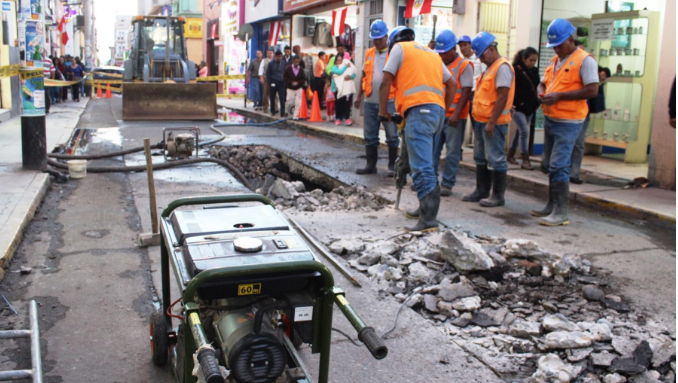 Iniciaron obras pare renovar edes de alcantarillado en Chiclayo