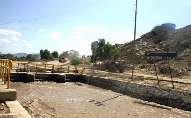Concluyó reparación de estructura del Canal Taymi en Tinajones