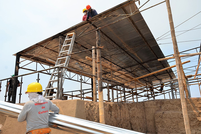 Sitio arqueológico Ventarrón se recupera de daños de incendio 