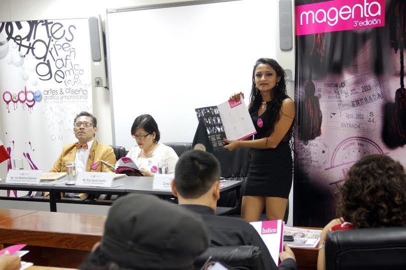 Estudiantes de artes empresariales presentan revista “Magenta”