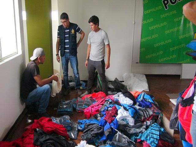 Incautan ropa de contrabando valorizada en más de US$ 20 mil 