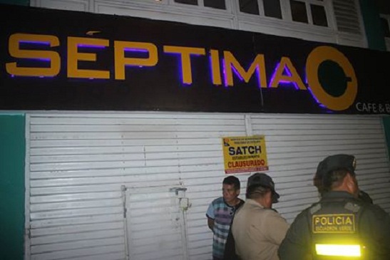 Cierran temporalmente local nocturno "Séptima" por deficiencias de seguridad