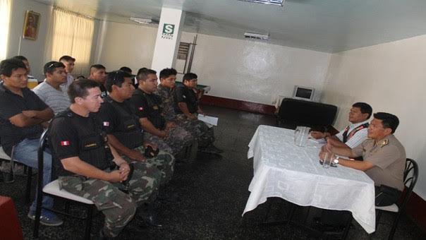 Serenos de La Victoria recibieron capacitación de la Policía Nacional