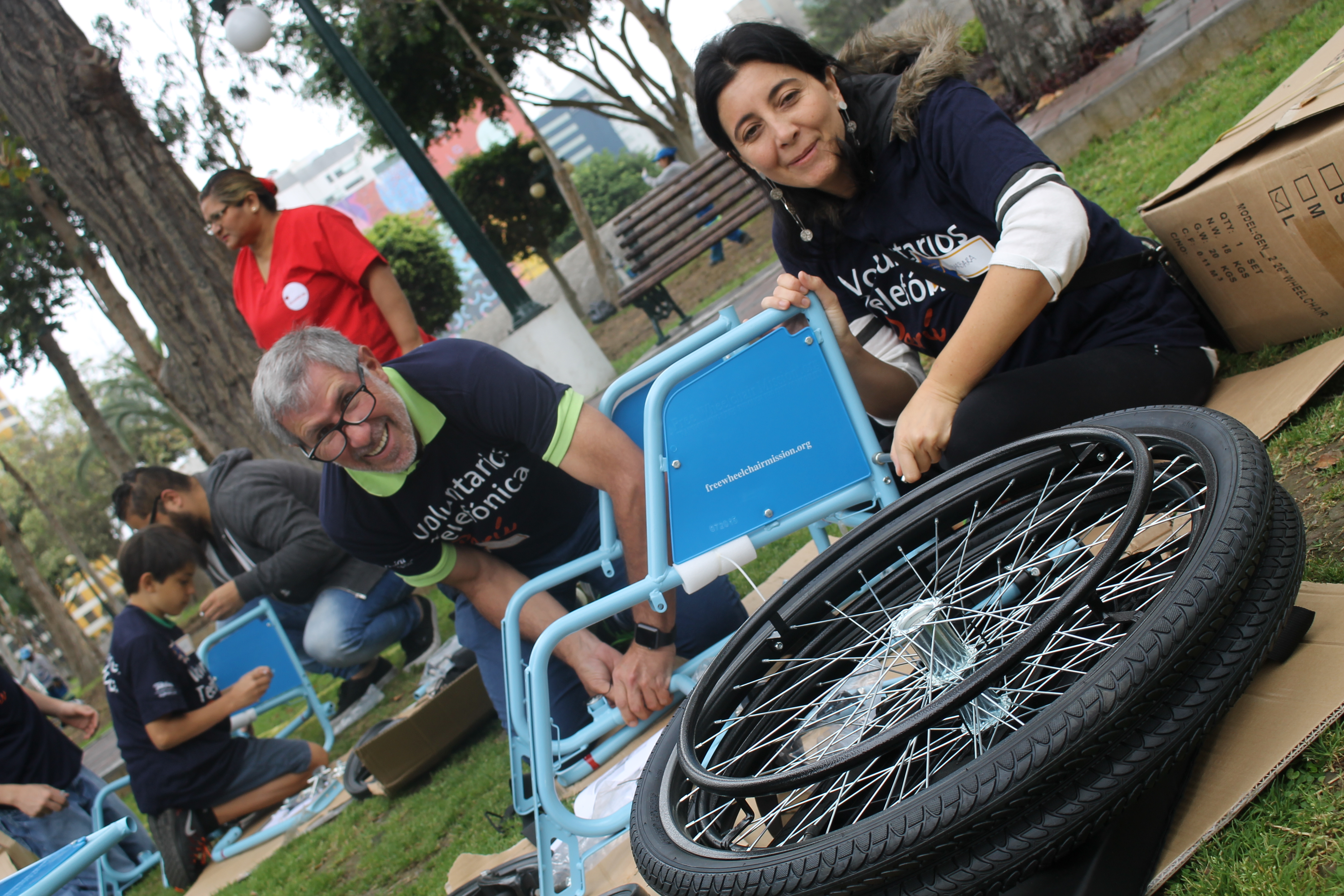 Voluntarios de Telefónica donarán sillas de ruedas a personas con discapacidad en Chiclayo