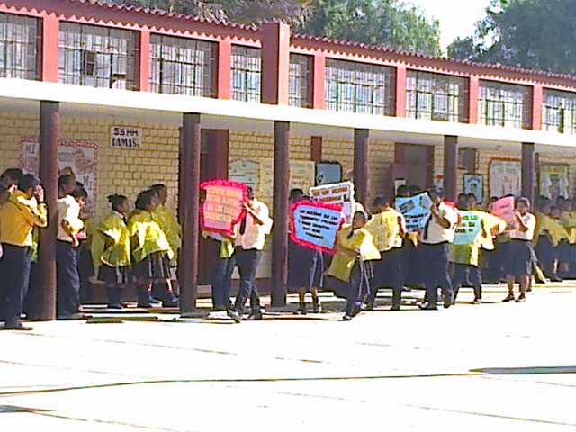 Así vivió la I.E. San Carlos el simulacro de sismo y lluvias intensas 