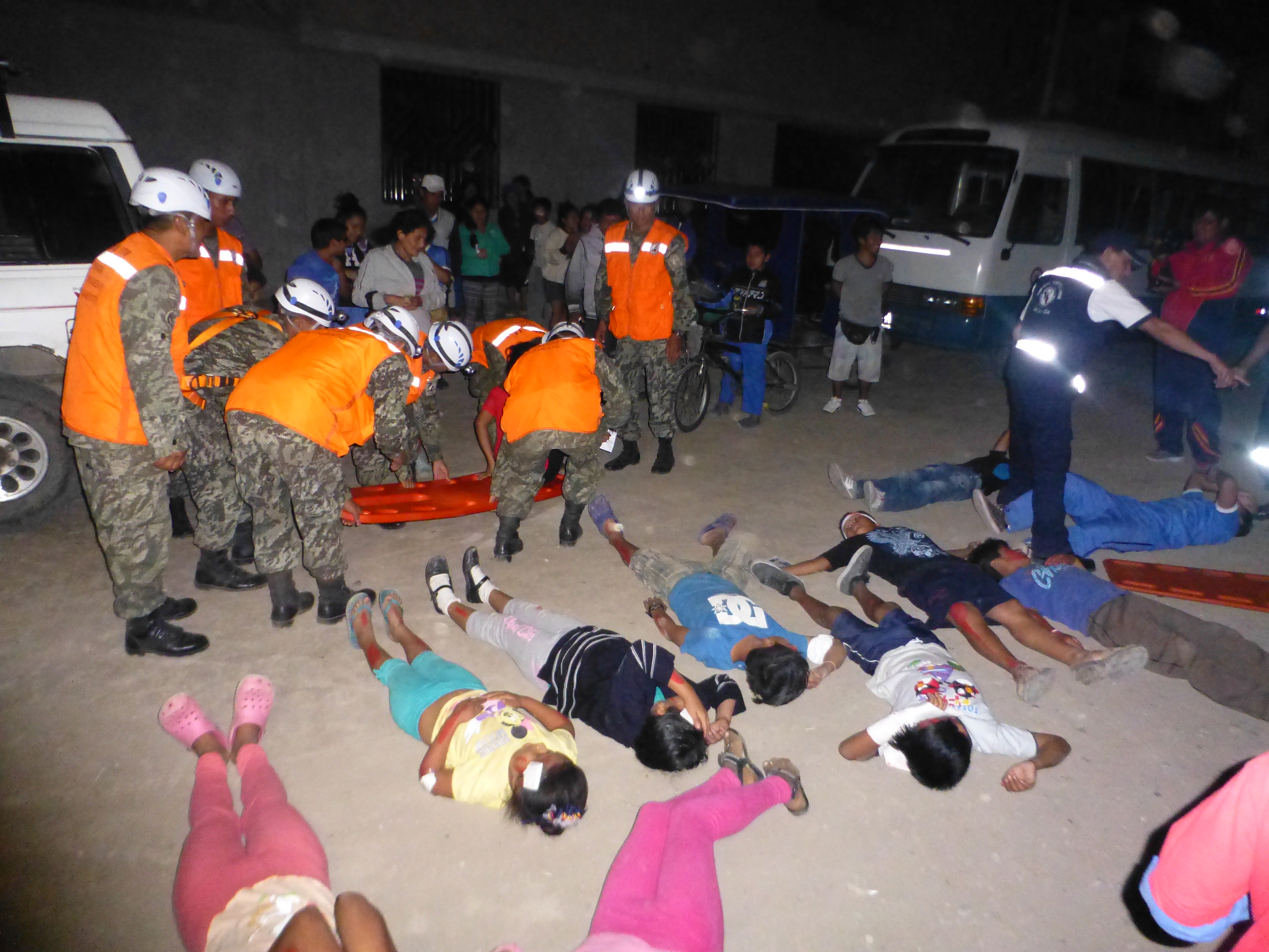 El 80% de población  zona cero participó del simulacro de sismo nocturno en Chiclayo