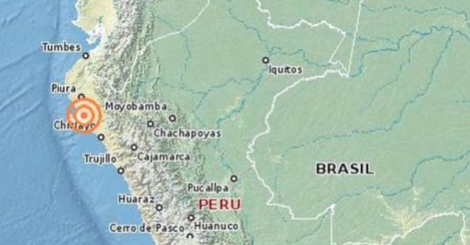 Sismo registrado hoy en Pimentel alcanzó los 5.3 grados