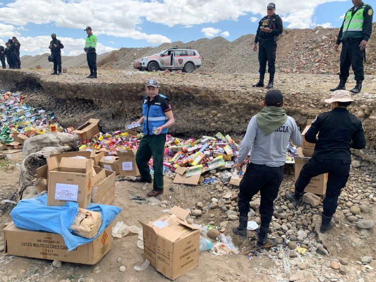 Sucamec destruyó más de 13 toneladas de pirotécnicos decomisados en todo el país