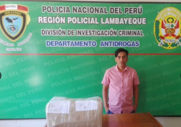 Sujeto pretendía sacar droga en lienzos hacia Panamá por aeropuerto de Chiclayo