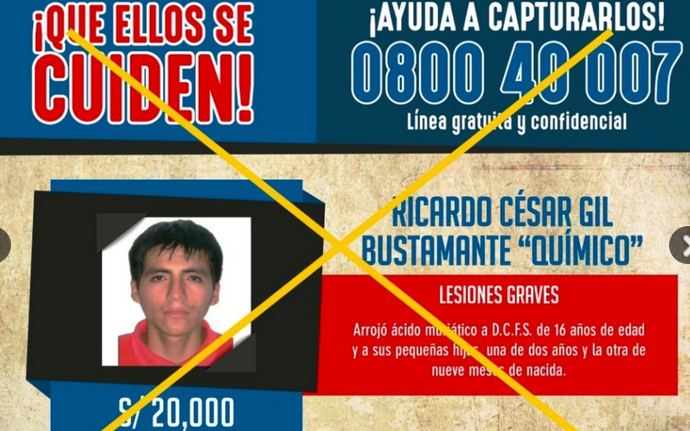 Chiclayo: capturan a sujeto que arrojó ácido a dos niñas y a su madre