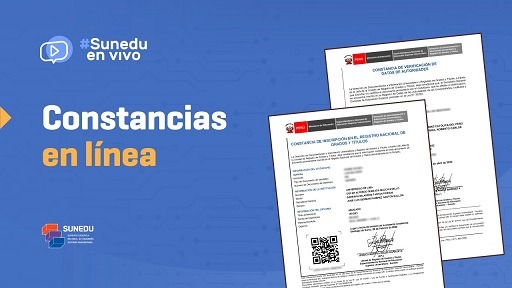 Conoce cómo solicitar las constancias en línea que emite la Sunedu