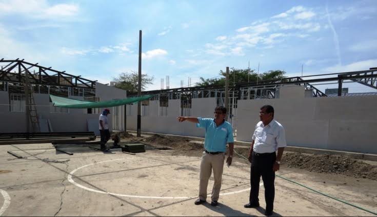 Supervisan obras en local de Colegio de Alto Rendimiento en Chiclayo