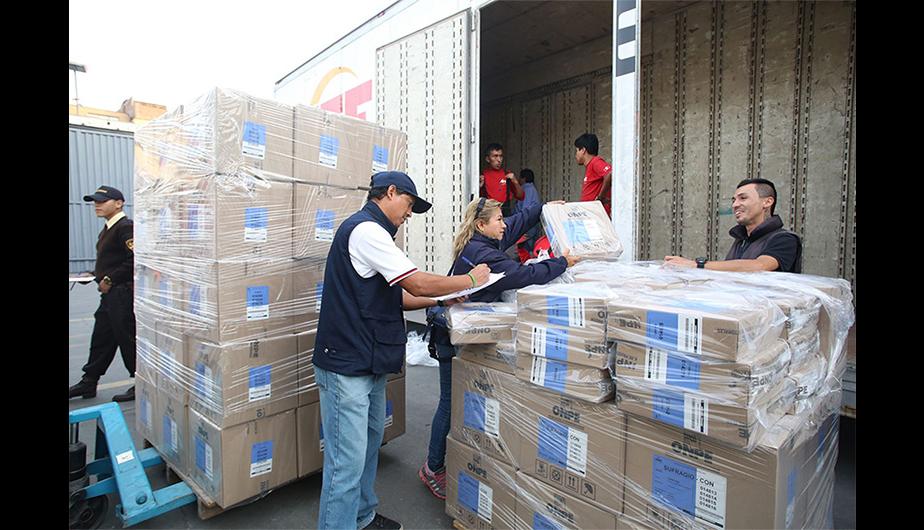 Onpe  inicia despliegue del material electoral en todo el país