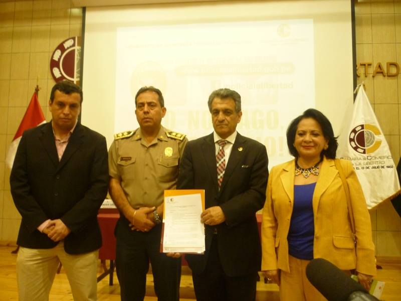 La Libertad: Trujillo en Línea se une a campaña policial contra la extorsión