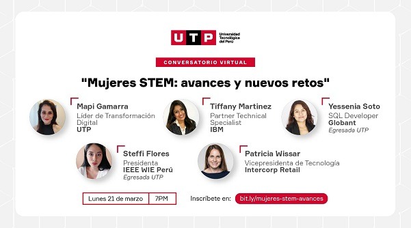 UTP organiza conversatorio virtual sobre avances y retos de las mujeres STEM 
