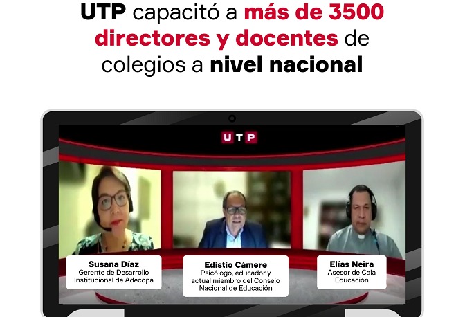 UTP capacitó a más de 3500 directores y docentes de todo el país
