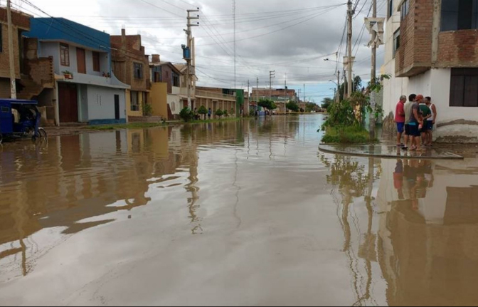 Varias ciudades de Lambayeque soportaron 17 horas de lluvias intensas y continuas