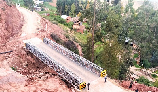 MTC instaló 25 puentes modulares en varias regiones del país En Trujillo, chiclayo en regionales 
